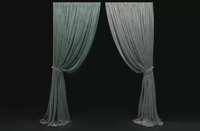 Curtain Green-1