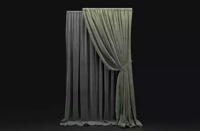 Curtain Green-3