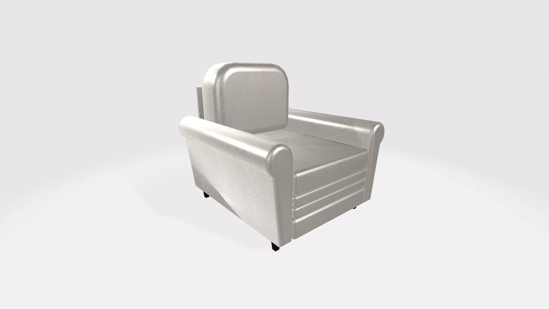 Sofa 1 person with foot support 3D model_0