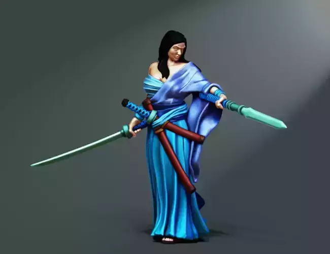 Samurai woman - Onna-bugeisha - Mika 35 mm scale