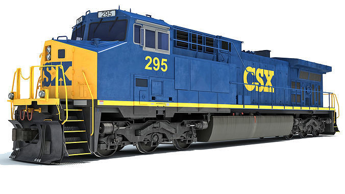 Diesel Locomotive CSX 3D model