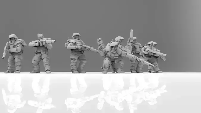 Storm Troopettes 3D print model