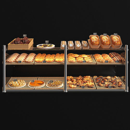 Viennoiserie  showcase  3D model