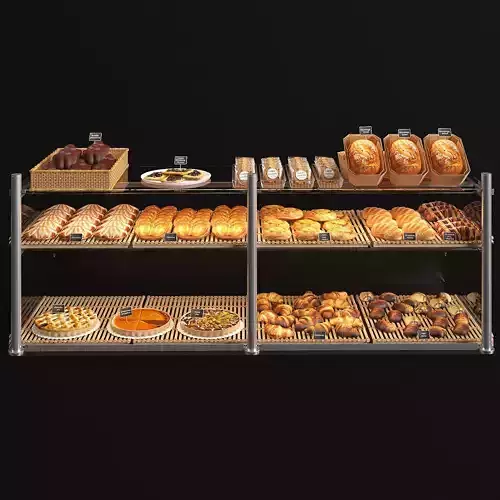 Viennoiserie  showcase  3D model