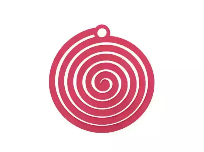 Earring spiral cut out