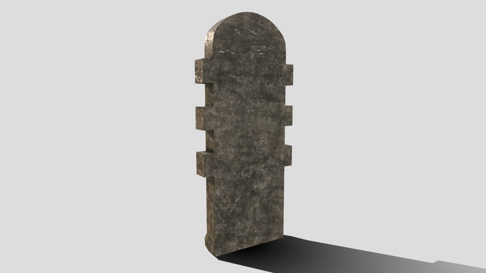 Generic Castle Window Low-poly 3D model_4