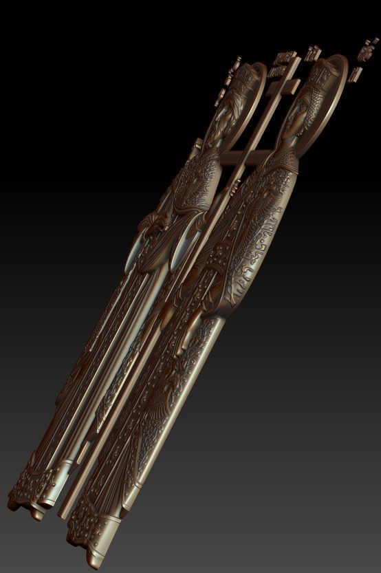 Orthodox icon of Saints Constantine and Helen 3D model_2