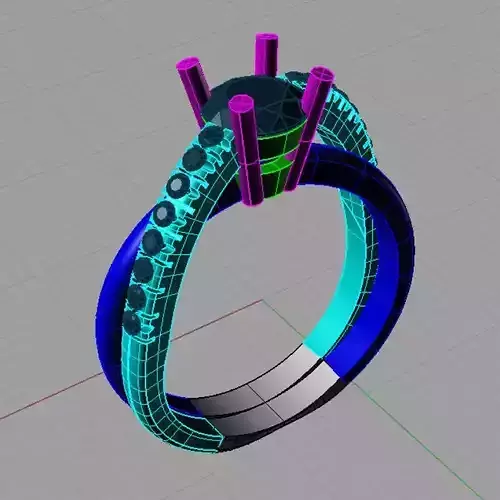 Classic Solitaire Engagement ring solitario Sl26 3D print model