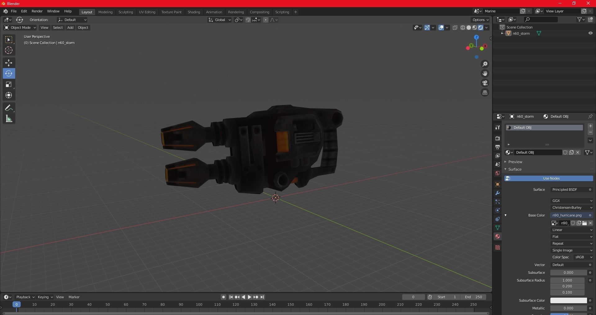 n90 Hurricane model ratchet and clank 3 3D model_5