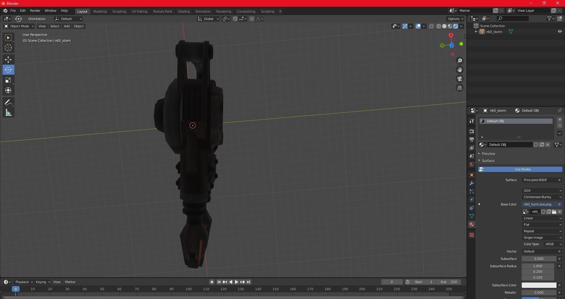n90 Hurricane model ratchet and clank 3 3D model_7