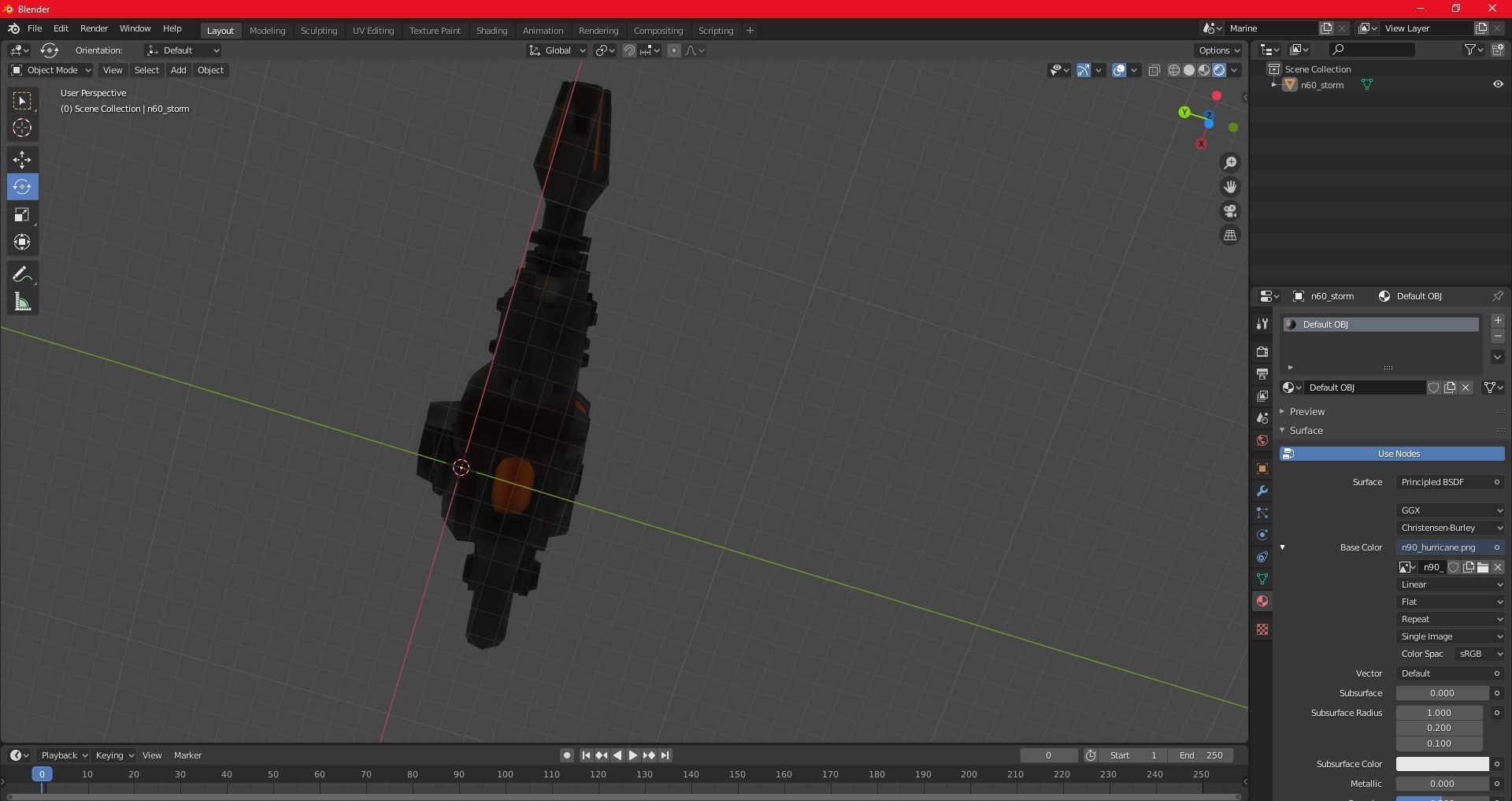 n90 Hurricane model ratchet and clank 3 3D model_6