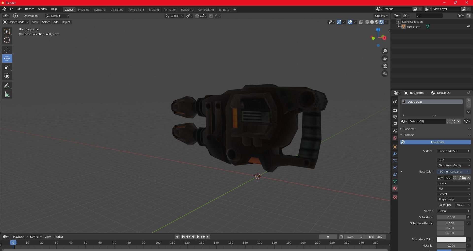 n90 Hurricane model ratchet and clank 3 3D model_4
