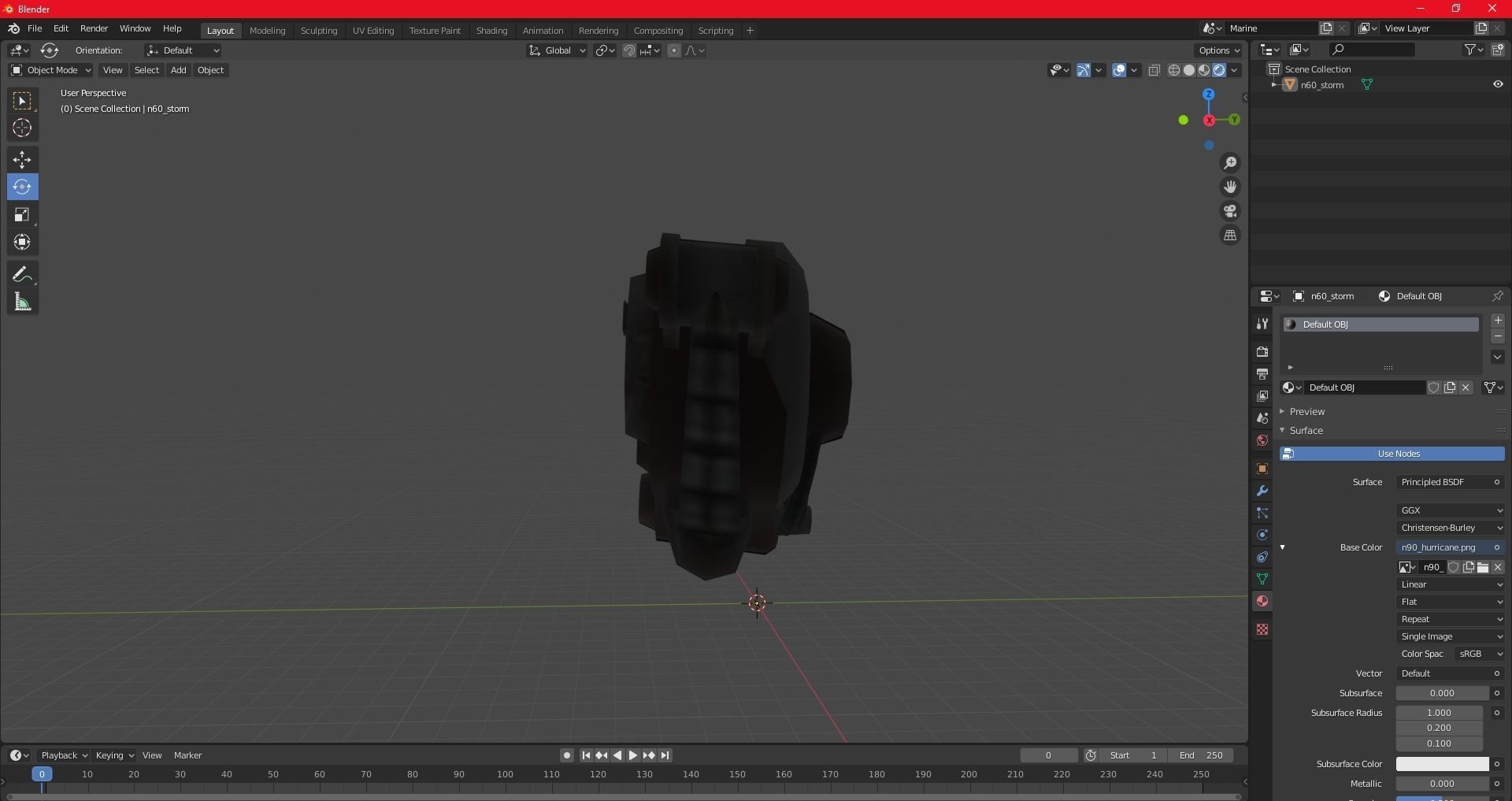 n90 Hurricane model ratchet and clank 3 3D model_3