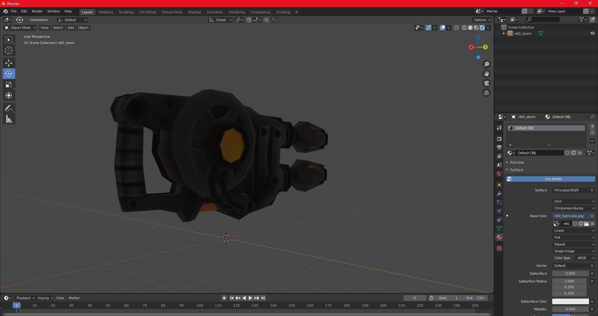 n90 Hurricane model ratchet and clank 3 3D model_2
