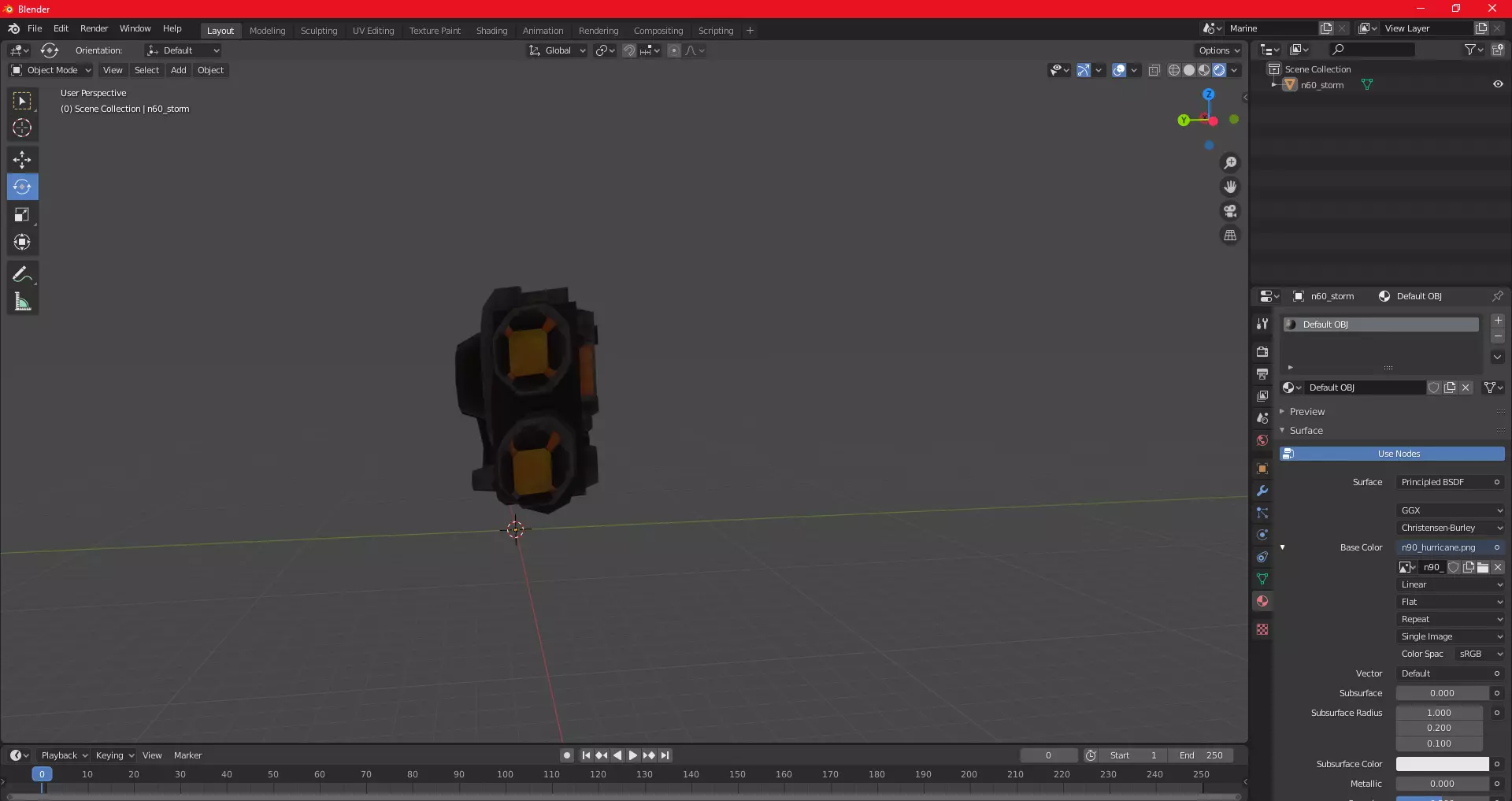 n90 Hurricane model ratchet and clank 3 3D model_0