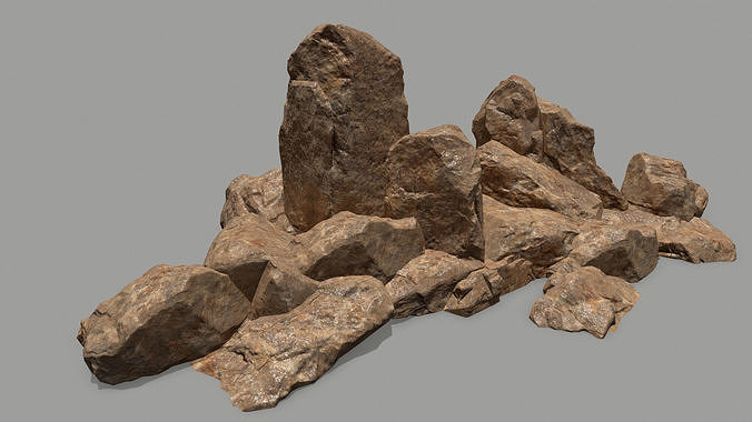 rocks rock Low-poly 3D model
