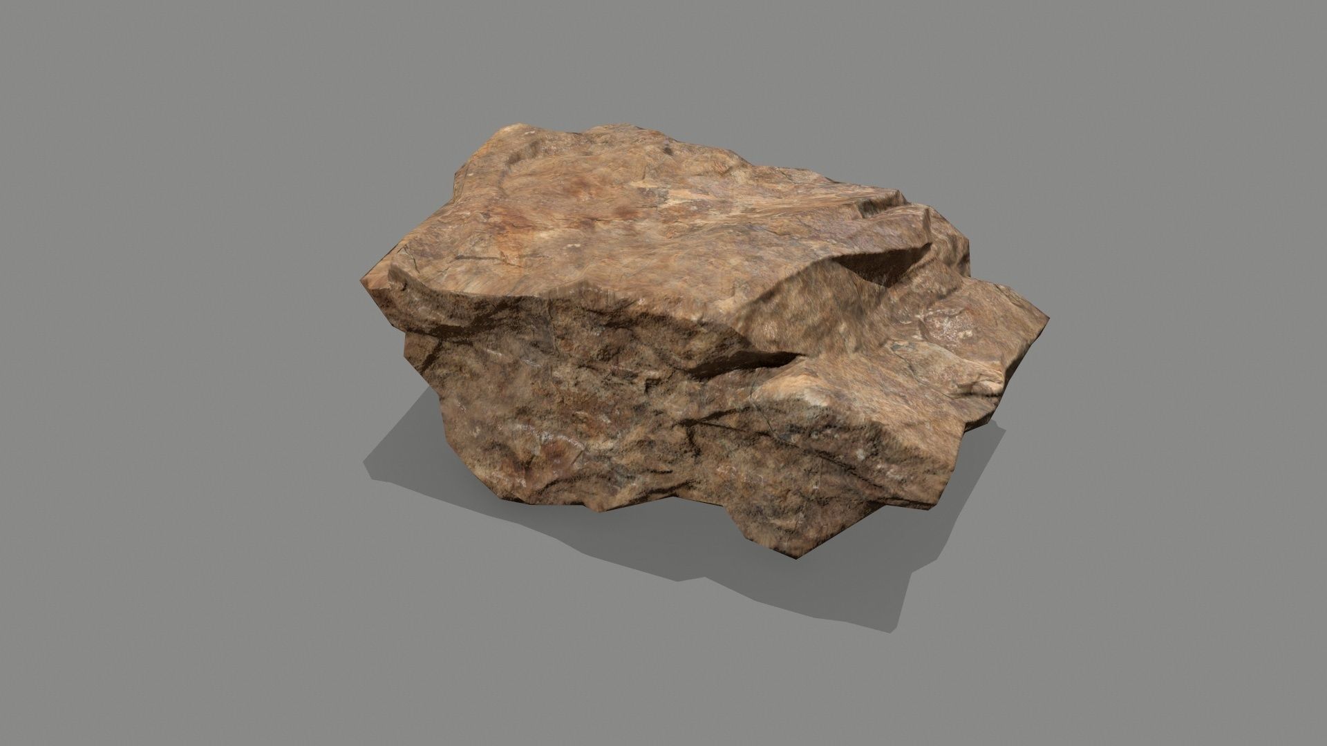 rocks rock Low-poly 3D model_5