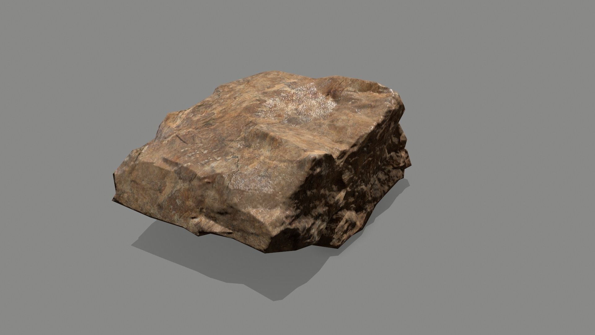 rocks rock Low-poly 3D model_1