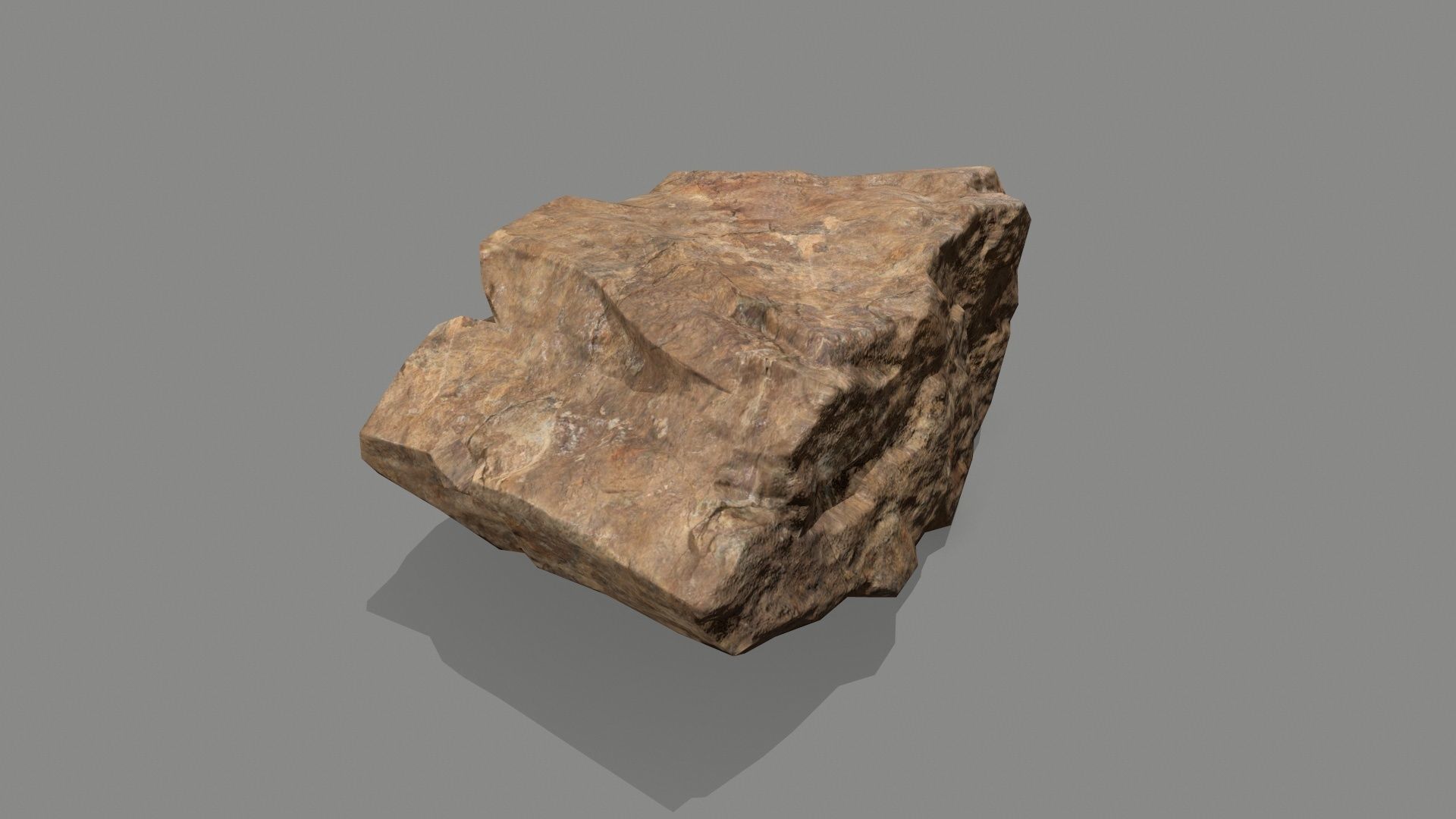 rocks rock Low-poly 3D model_7