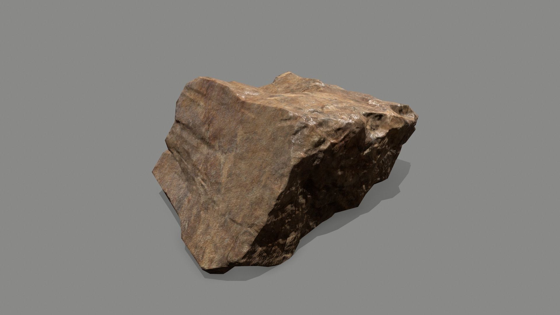 rocks rock Low-poly 3D model_3