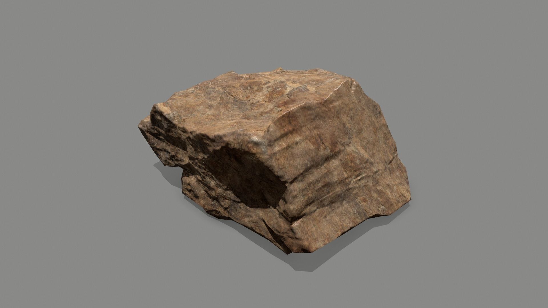 rocks rock Low-poly 3D model_2