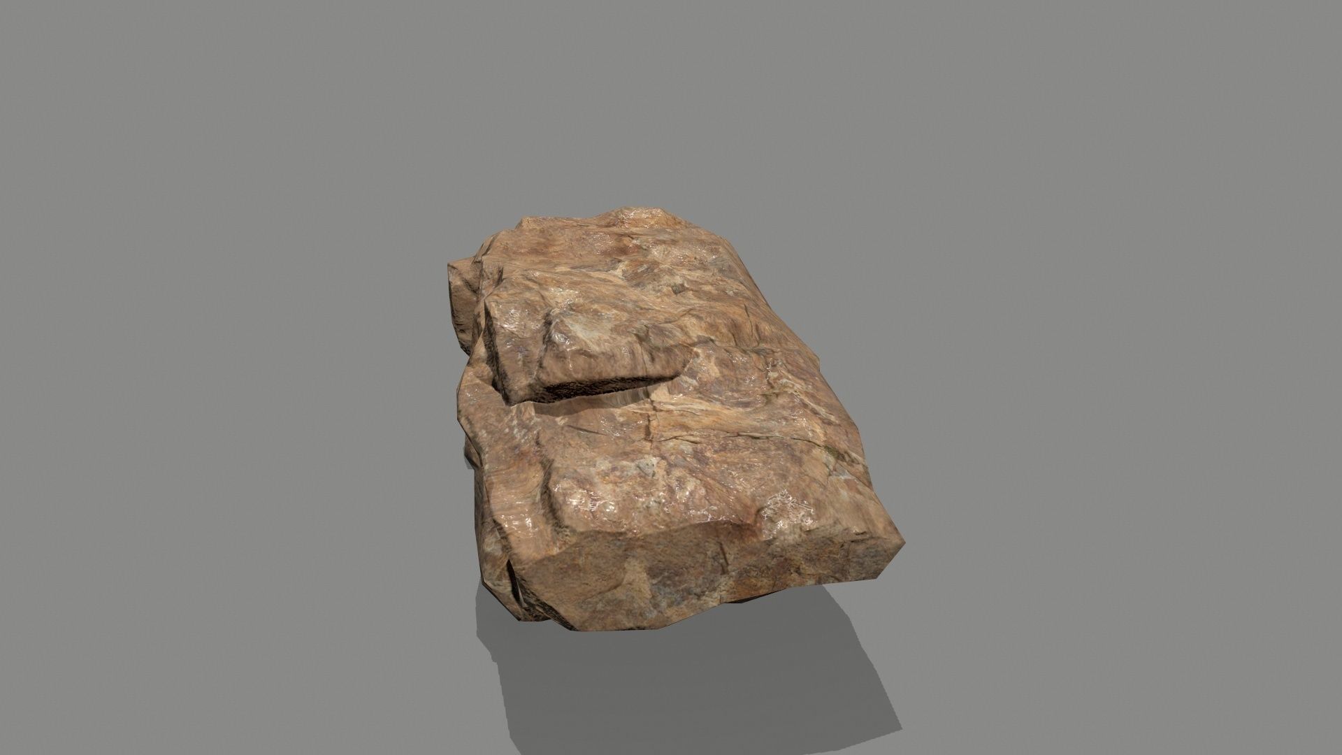 rocks rock Low-poly 3D model_5