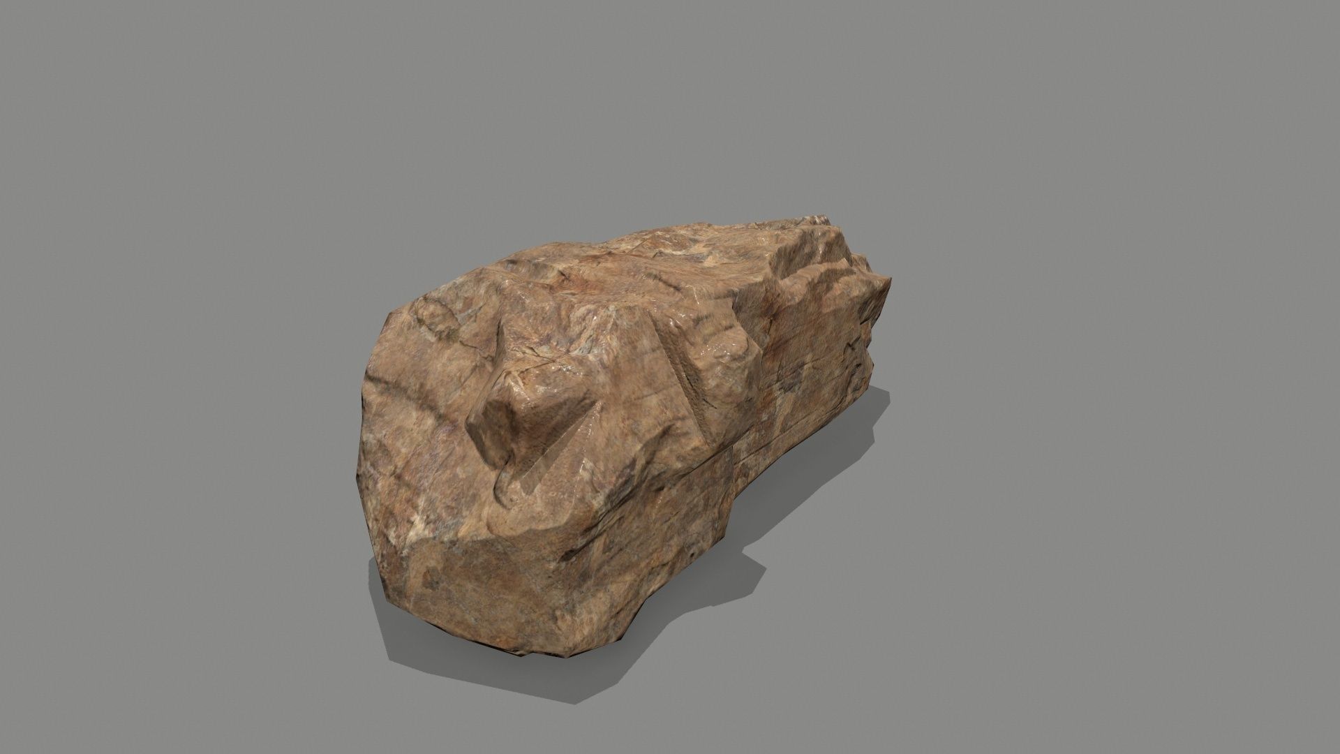 rocks rock Low-poly 3D model_2