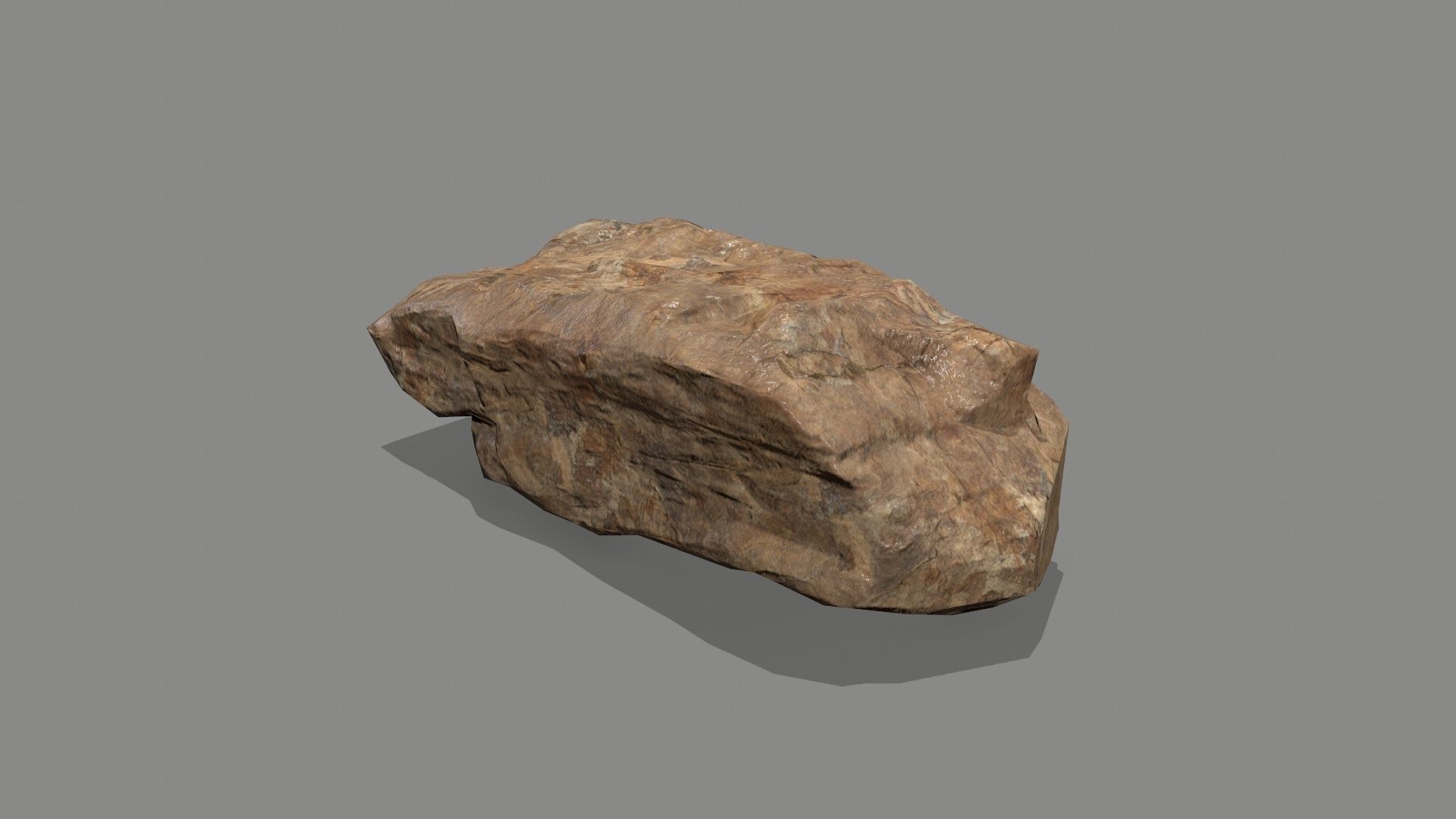 rocks rock Low-poly 3D model_3