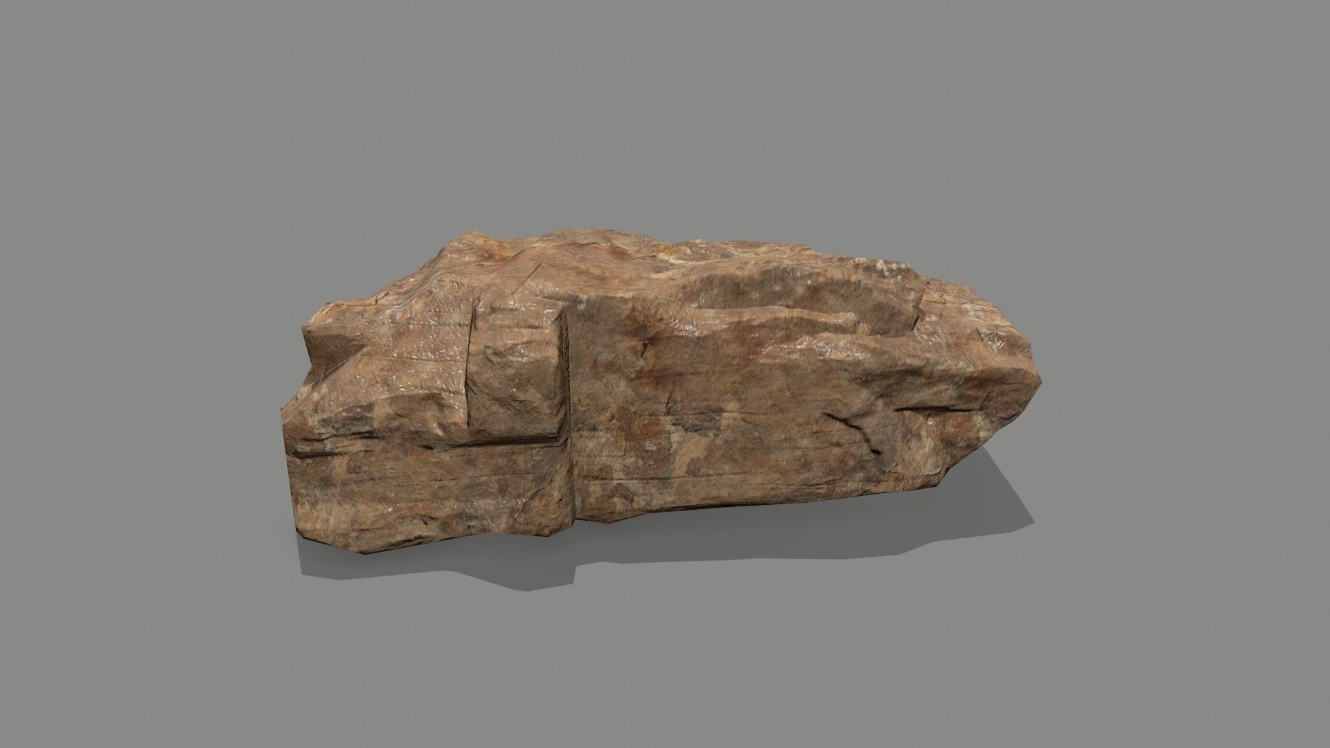 rocks rock Low-poly 3D model_1