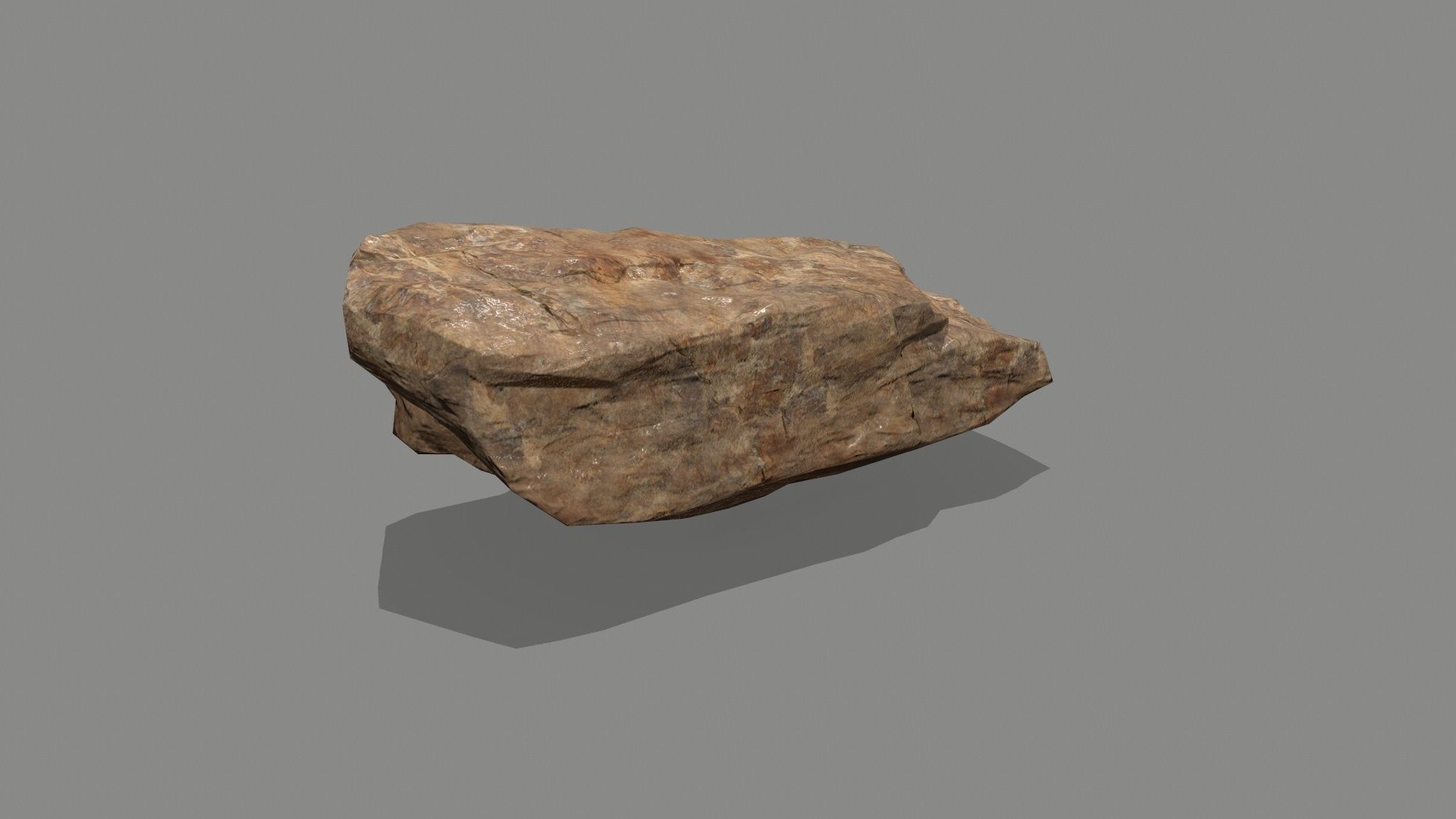 rocks rock Low-poly 3D model_9