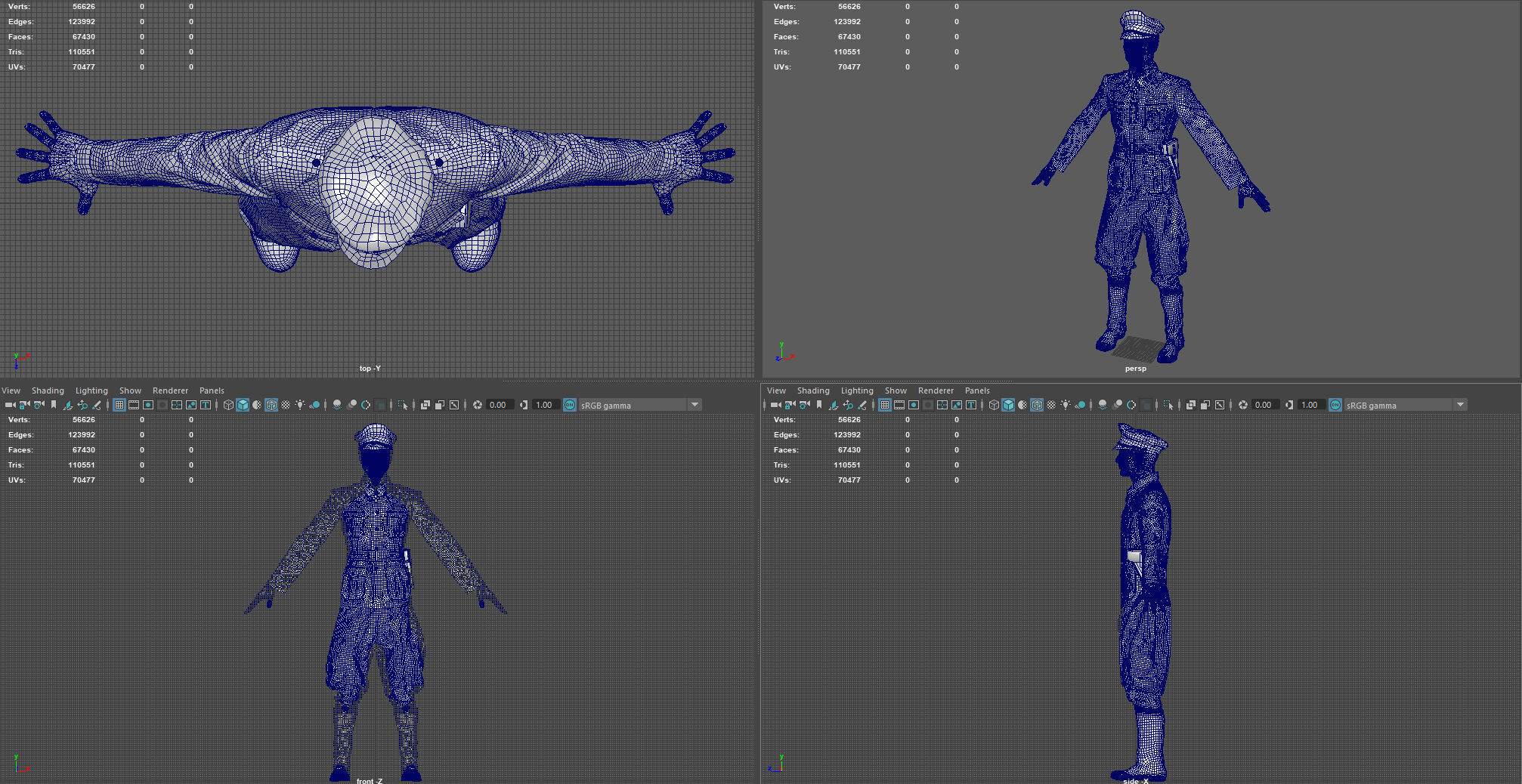 Wehrmacht officer 3D model_8