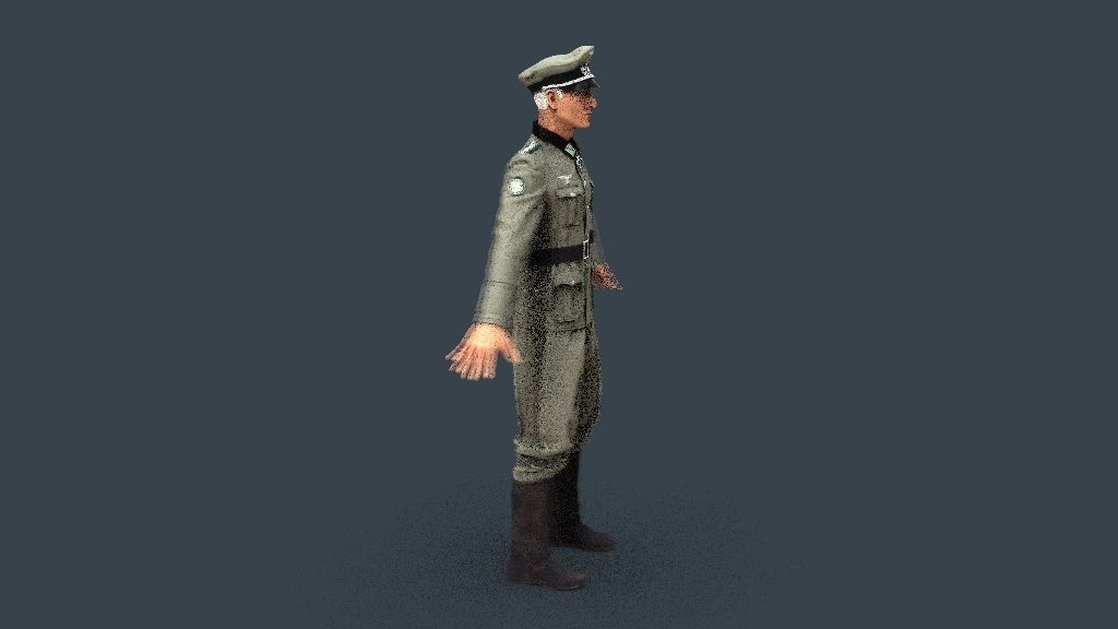 Wehrmacht officer 3D model_23
