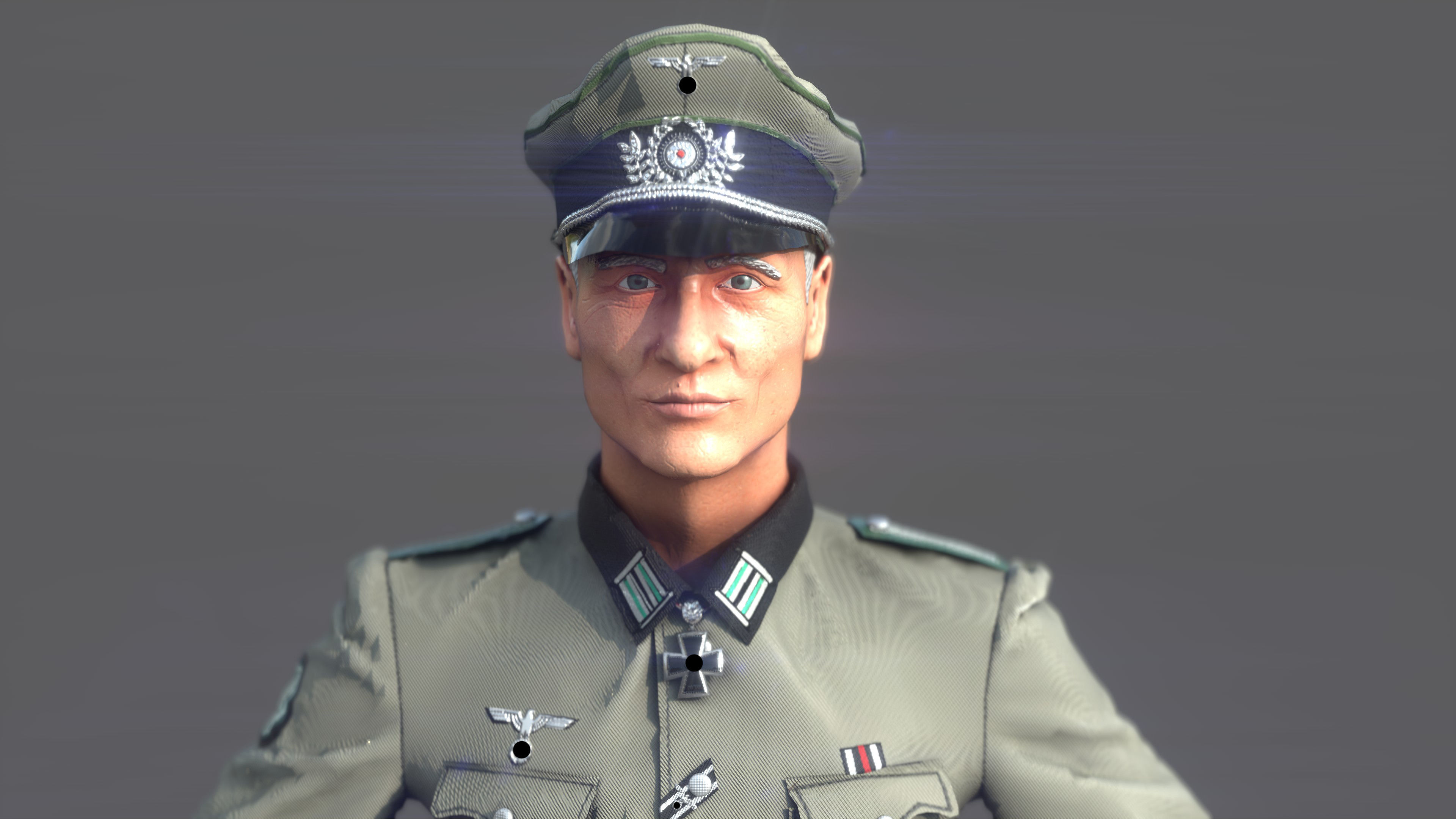 Wehrmacht officer 3D model_2