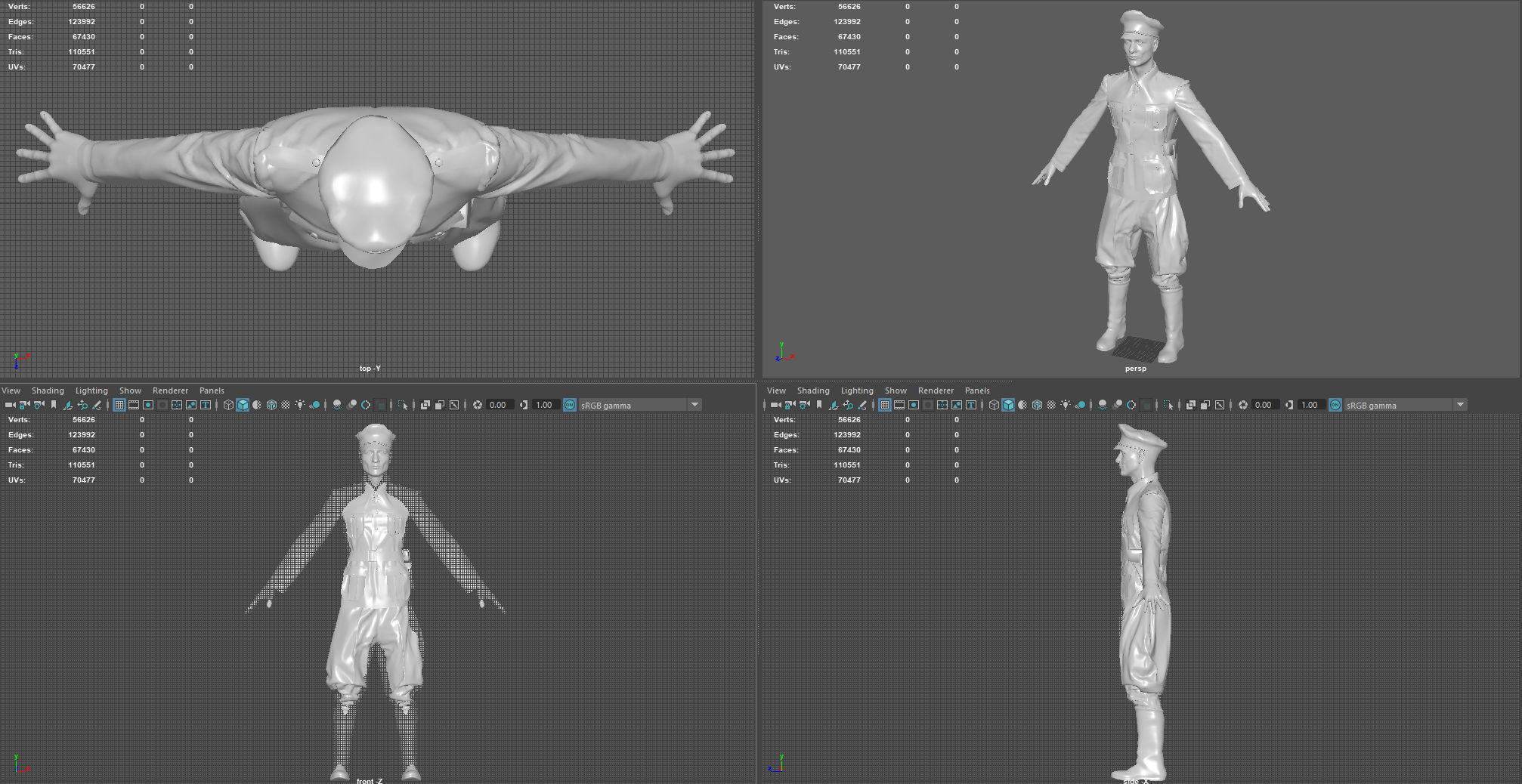 Wehrmacht officer 3D model_7