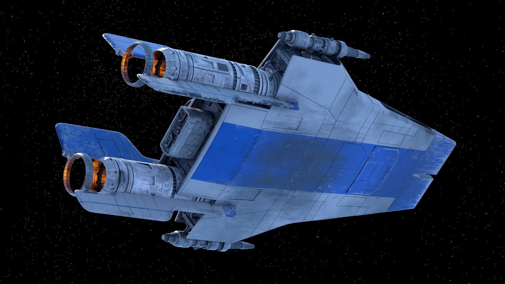 RZ-2 A-WING 3D model_10