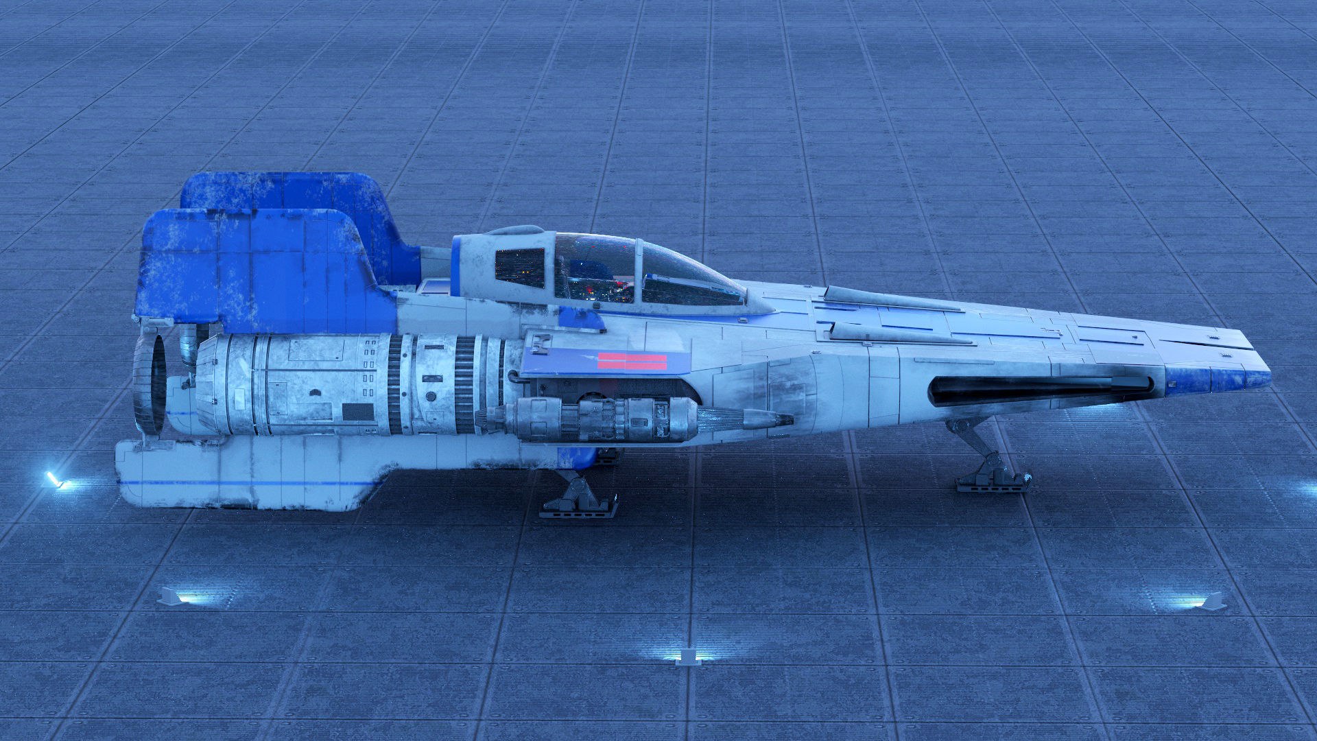 RZ-2 A-WING 3D model_8