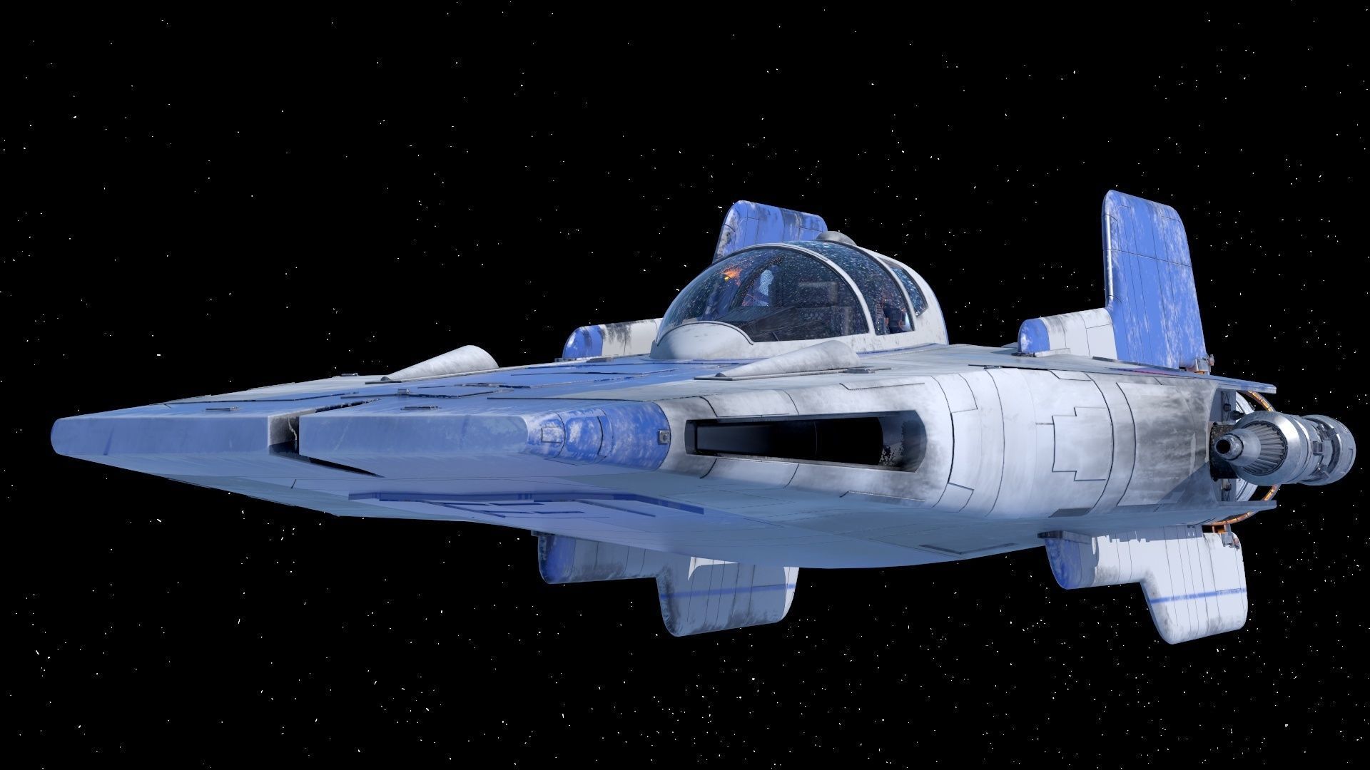 RZ-2 A-WING 3D model_11