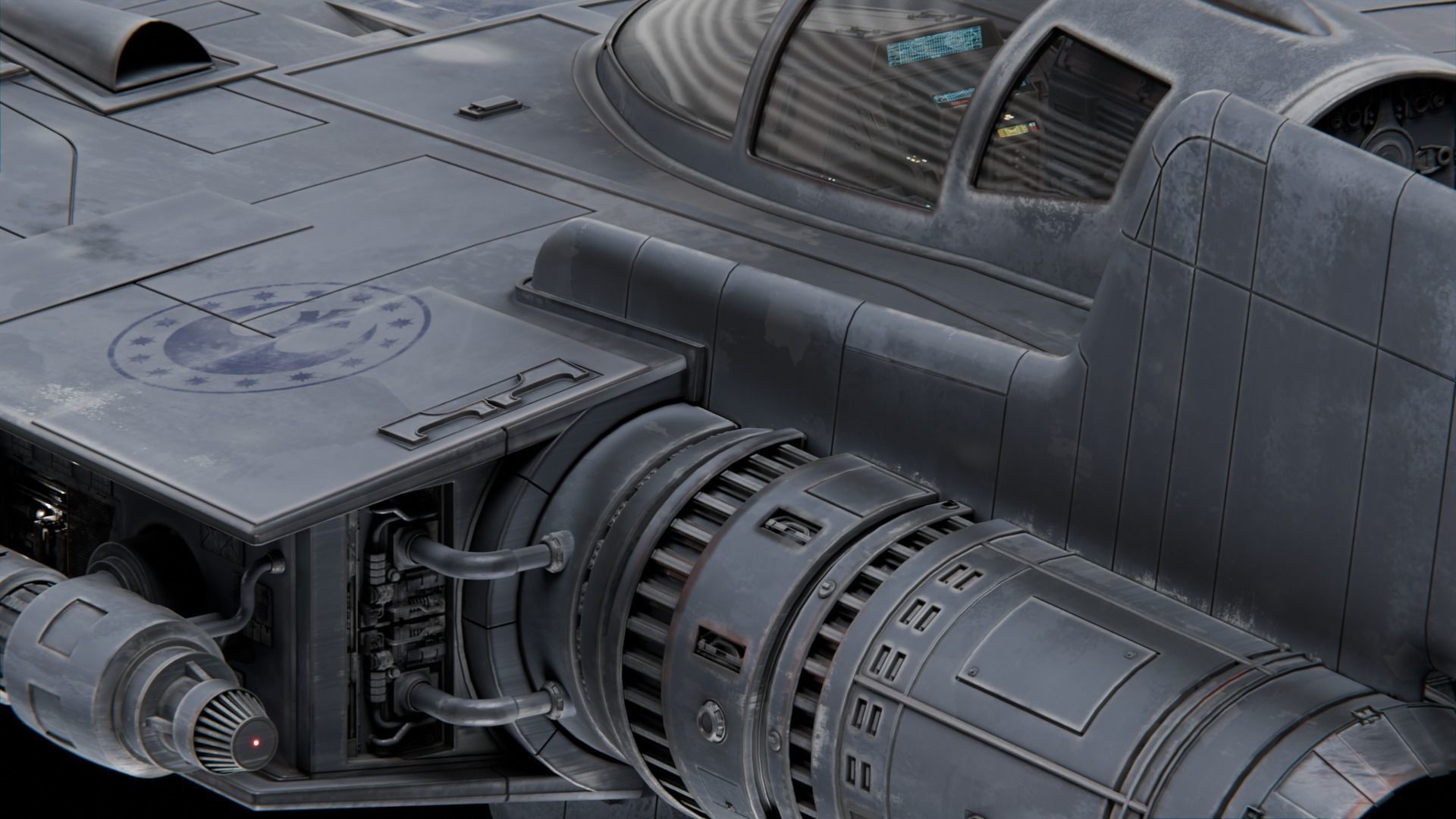 RZ-2 A-WING 3D model_4