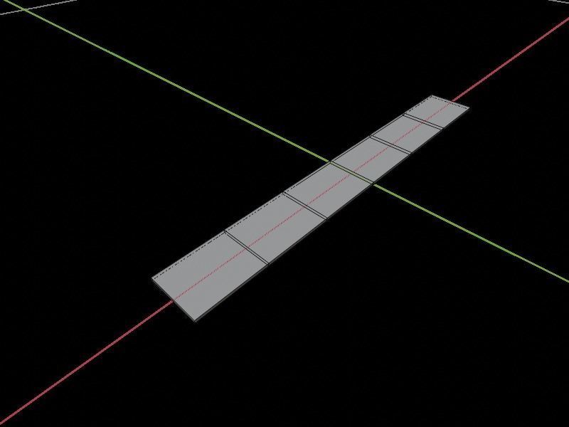 6 Inch Steel Scale Low-poly 3D model_7