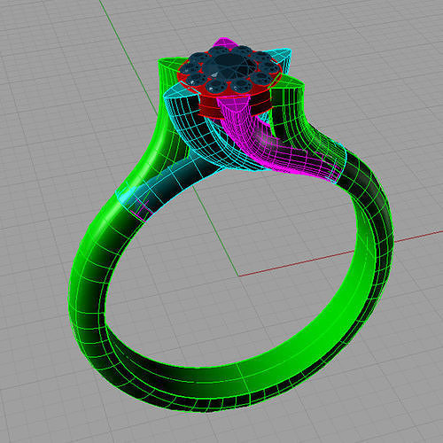 Classic Solitaire Engagement ring  Anello solitario Sl32 3D print model