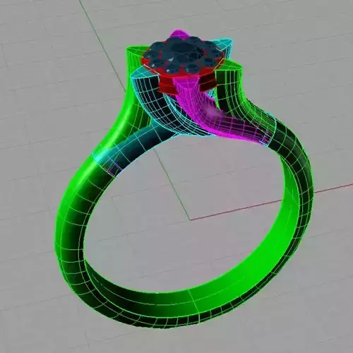 Classic Solitaire Engagement ring  Anello solitario Sl32 3D print model
