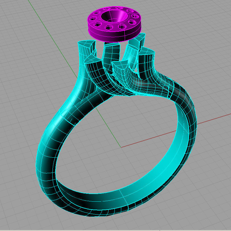 Classic Solitaire Engagement ring  Anello solitario Sl32 3D print model_3