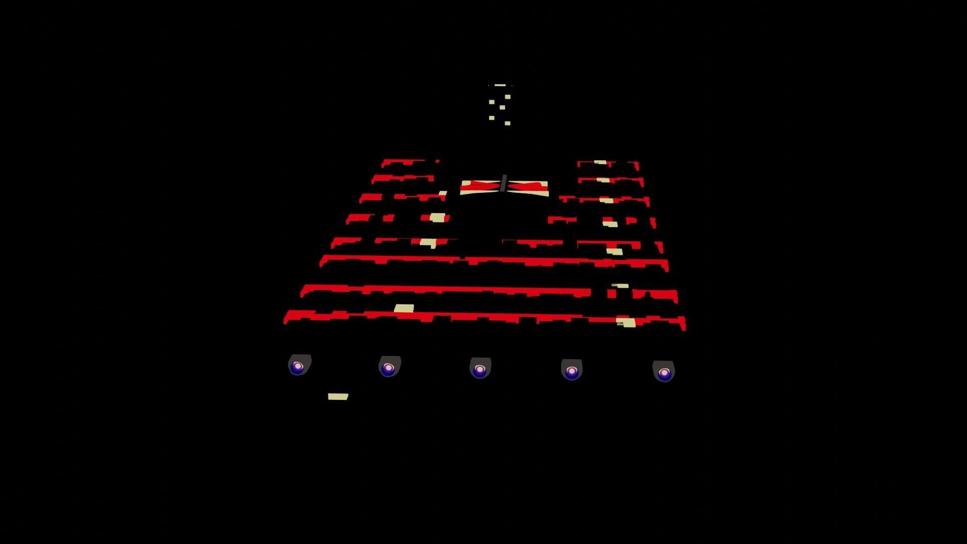 starship 3D model minecraft tank Low-poly 3D model_9