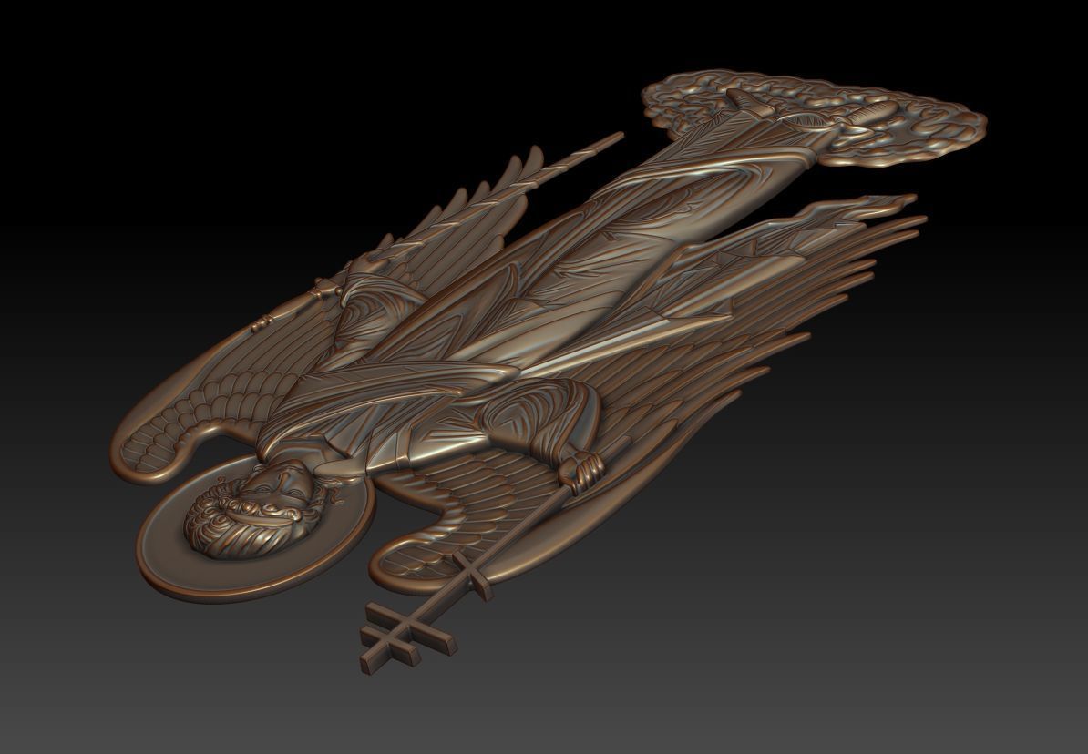 Guardian angel orthodox icon 3D model_8