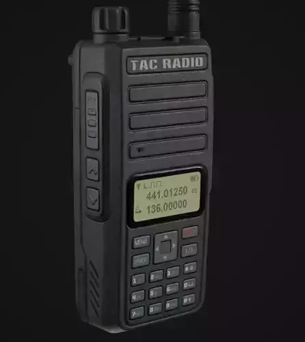  Military  Walkie Talkie Low-poly 3D model