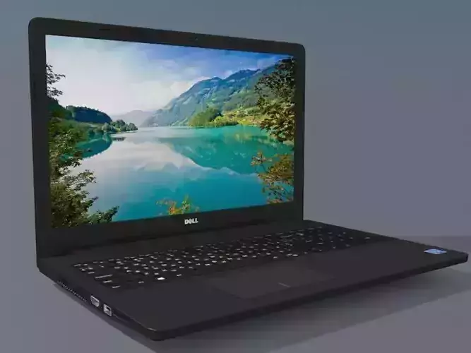dell inspiron 3552 notebook 3D Low-poly 3D model