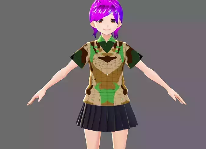 ASUNA  in another clothes from military