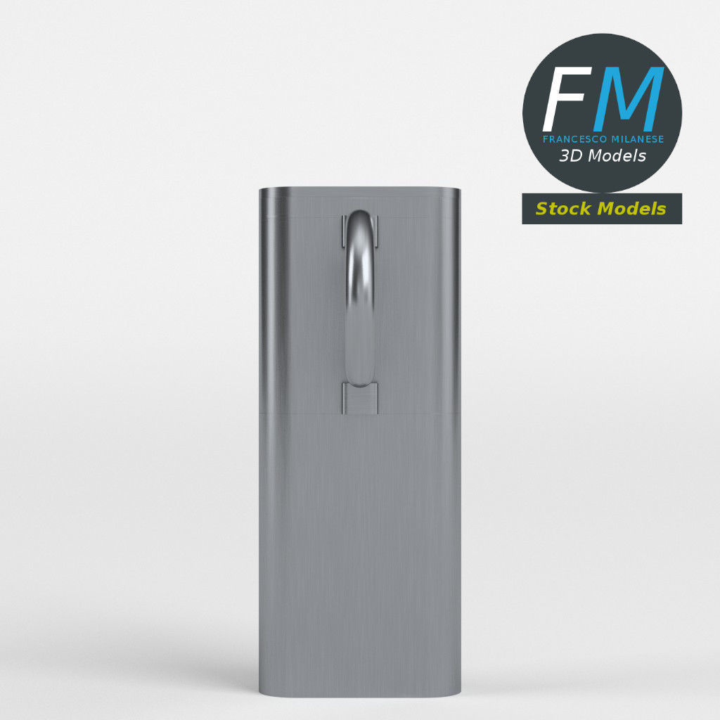 Swing barrier gate 3D model_4