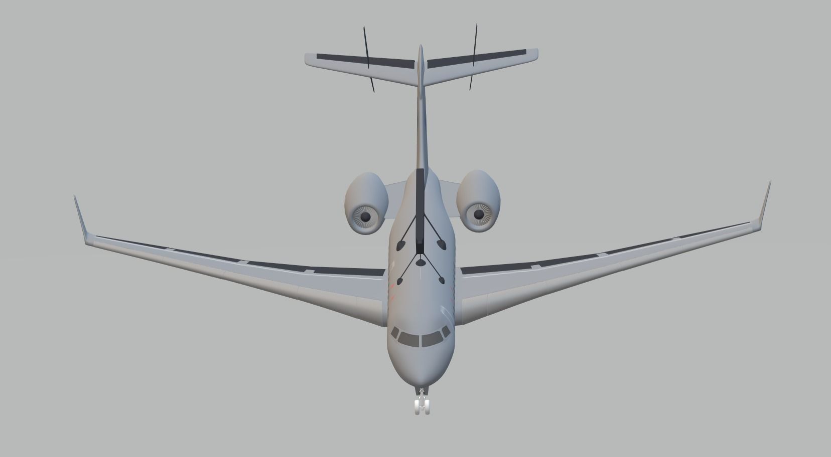 Saab GLOBALEYE - Airborne Early Warning and Control Aircraft - 3D model_44