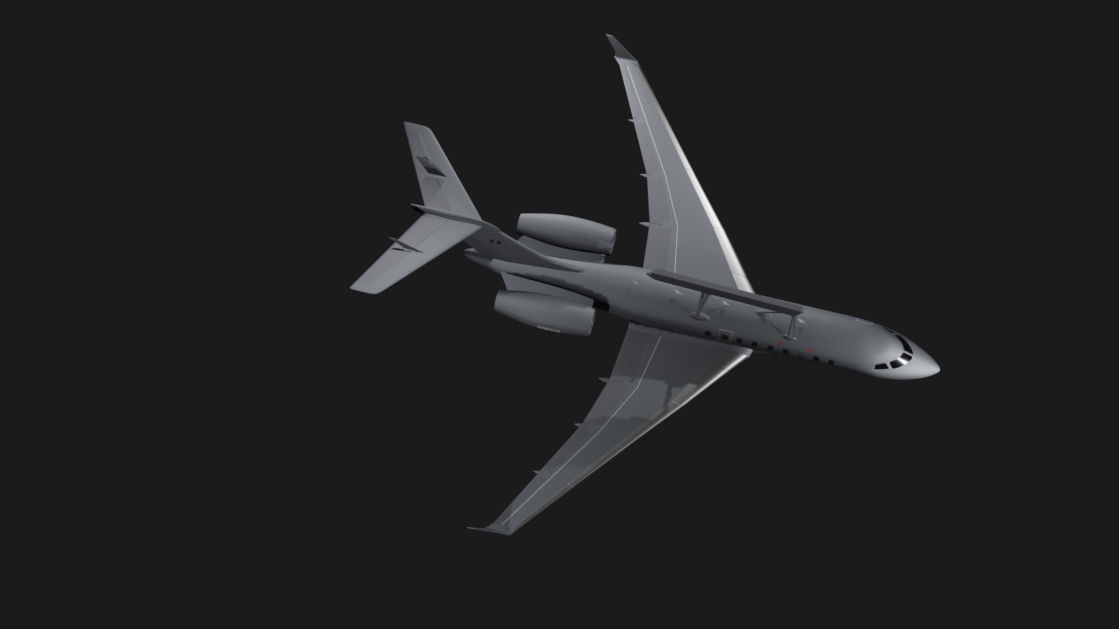 Saab GLOBALEYE - Airborne Early Warning and Control Aircraft - 3D model_13